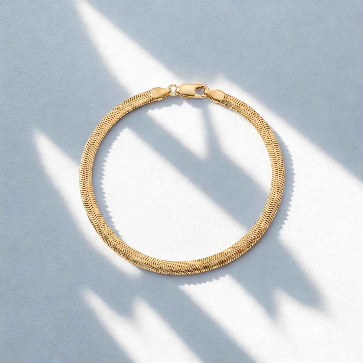 Bratara Snake 5 mm Otel Inoxidabil placat cu aur 18K