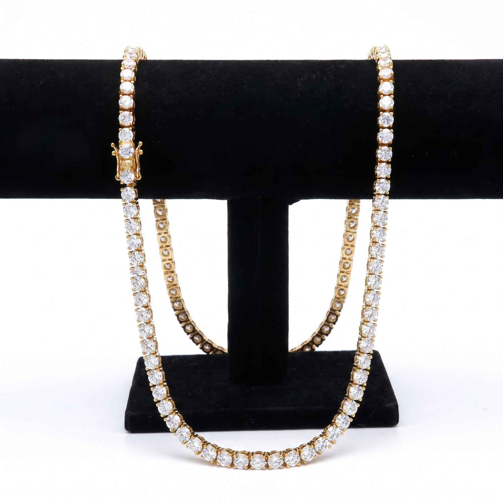 Colier Tennis cu pietre Cubic Zirconia Alama placat cu aur 18K