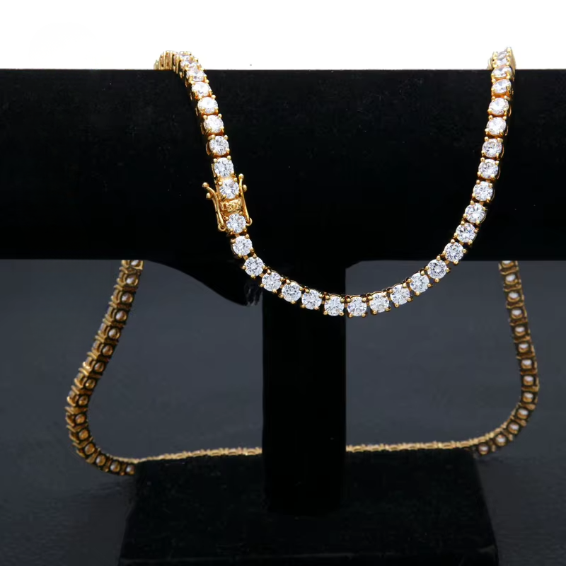 Colier Tennis cu pietre Cubic Zirconia Alama placat cu aur 18K