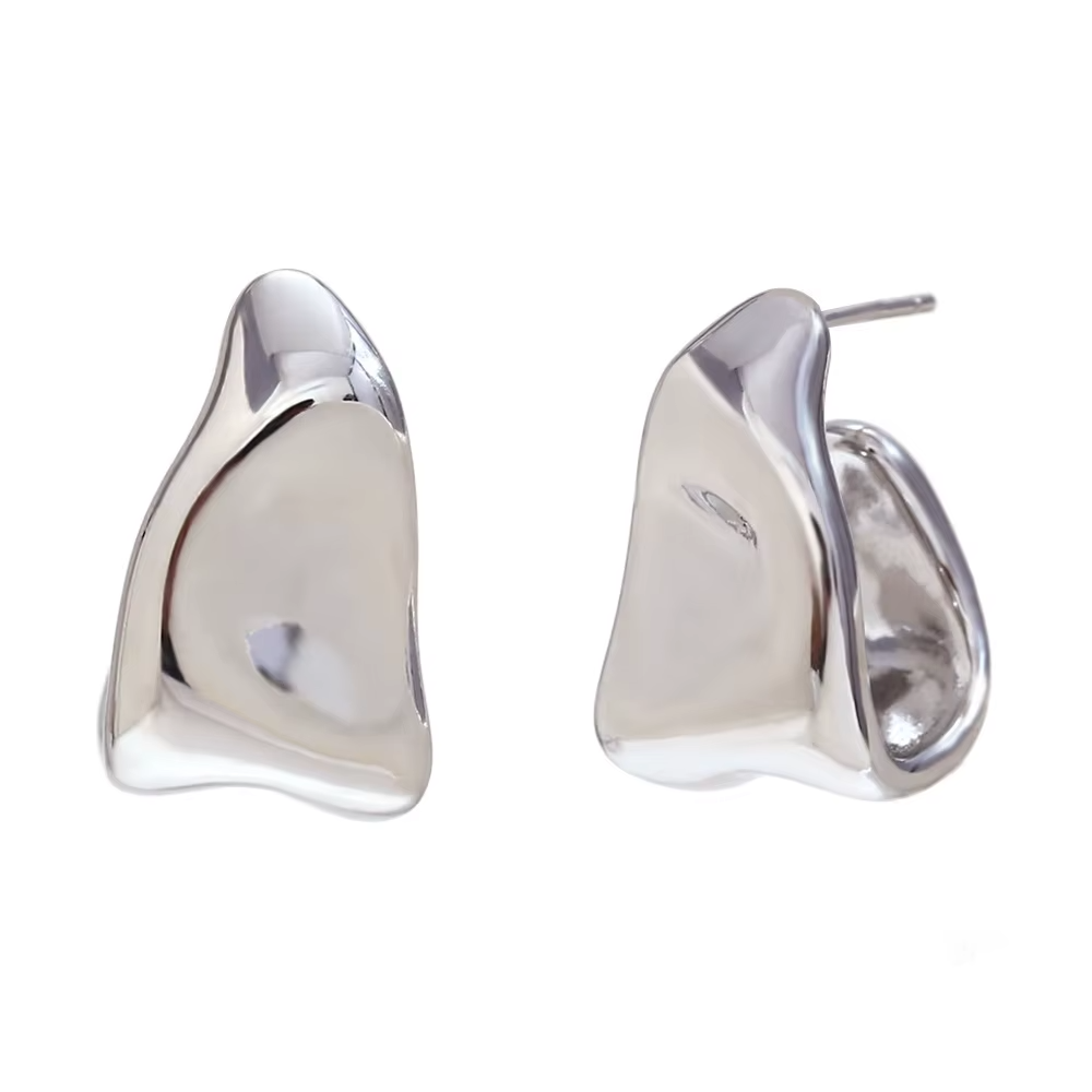 Cercei Statement Hoop Otel Inoxidabil placat cu aur 18K