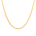 Colier Herringbone 3 mm Oţel Inoxidabil placat cu aur 18K - Eleganță și rafinament